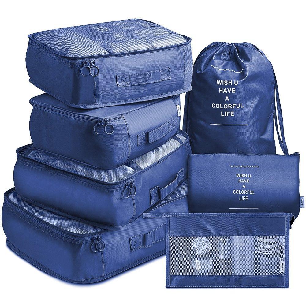 RUPUTIN 7-Piece Set Travel Organizer Cubes