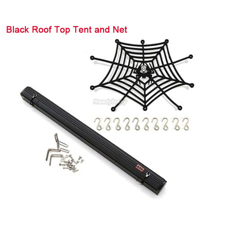 RC Remote Control Roof Top Tent Shade Awning Rain Canopy Sunshade Camping Tent / Luggage Net For AXIAL SCX10 TRX TRX4 D90