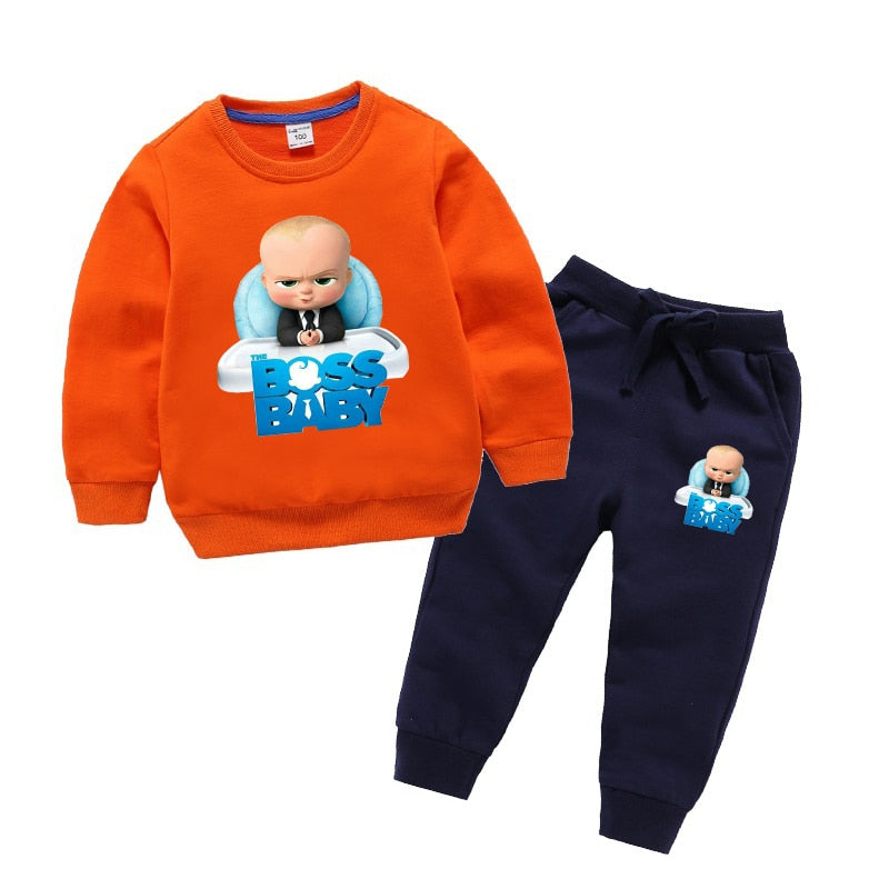 Boys Printed Sweatshirts Set