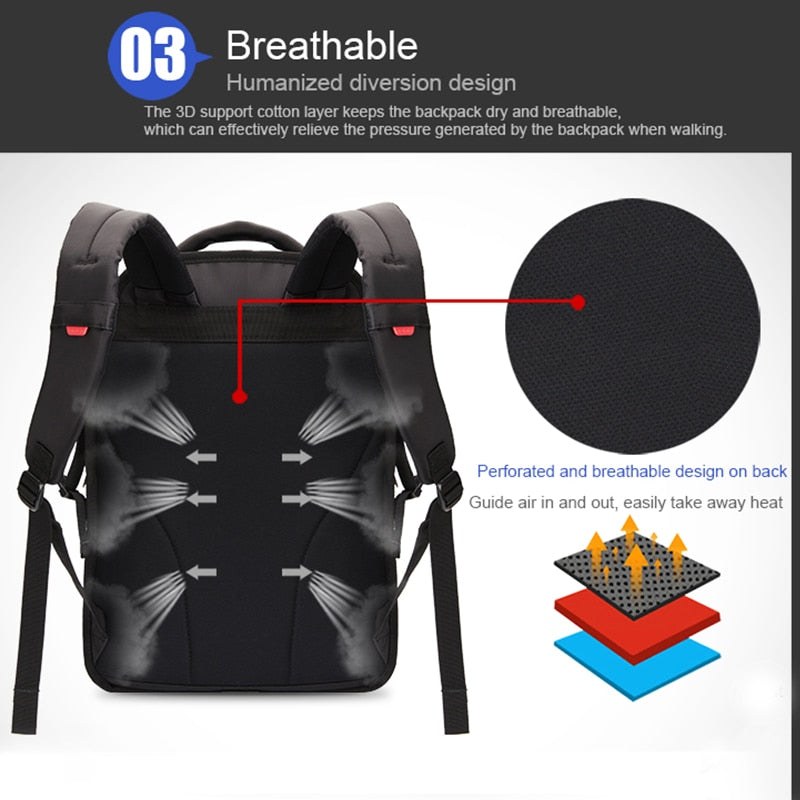 Waterproof Nylon 29L Casual Men's Backpack