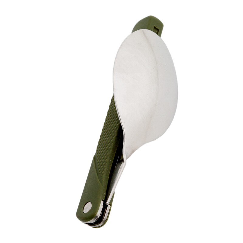 Longfork stainless steel fold knife utensil spoon set combo Picnic camp cutlery tableware flatware