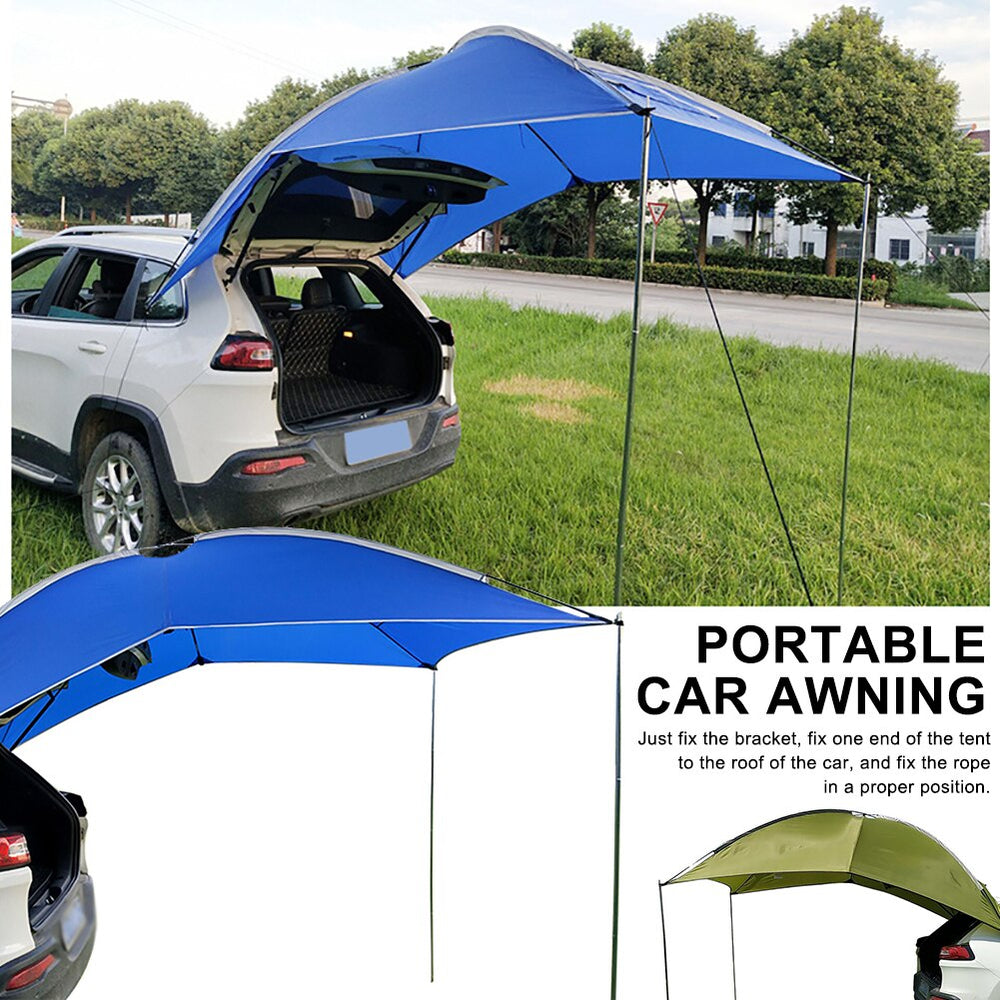 Car Awning Outdoor Camping SUV Car Trunk Tent Car Side Awning Roof Top Tent Awning Waterproof UV Tent Rooftop Tent Awning