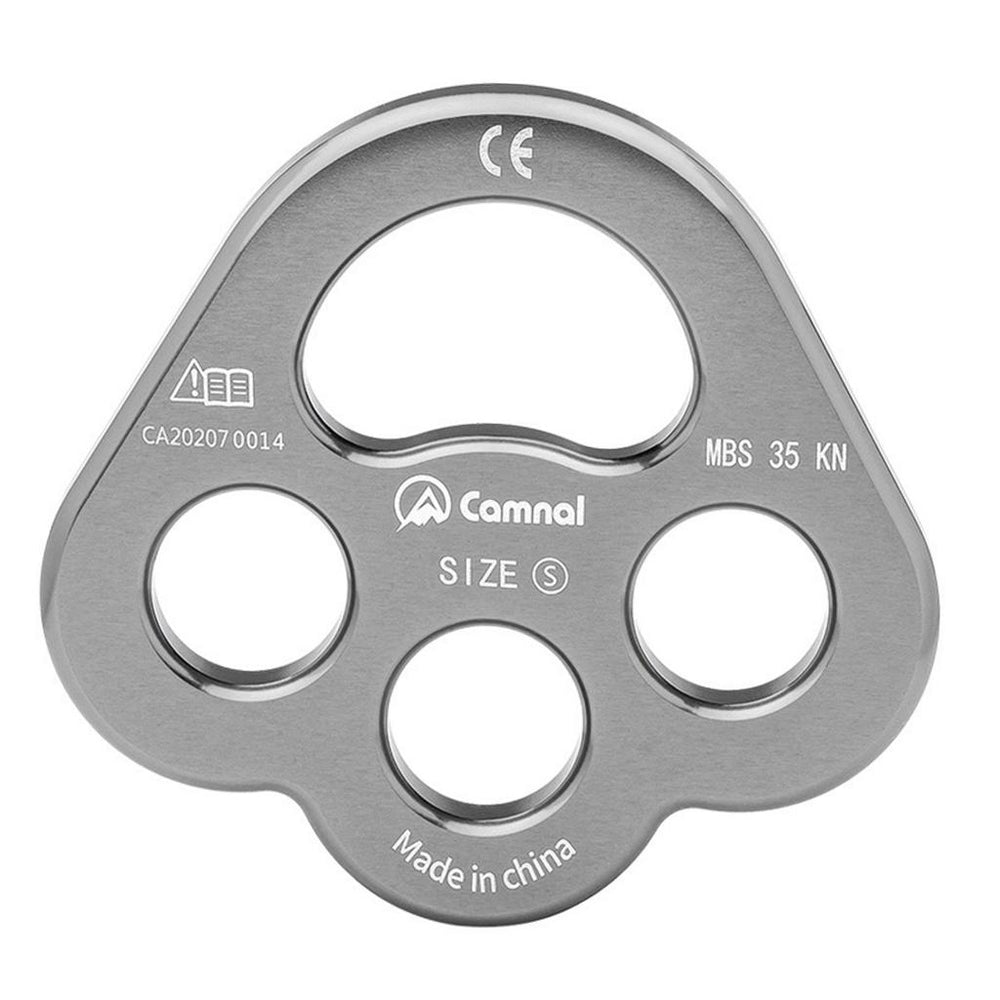 4 Holes Paw Rigging Plate Rock Climbing Anchor Belay