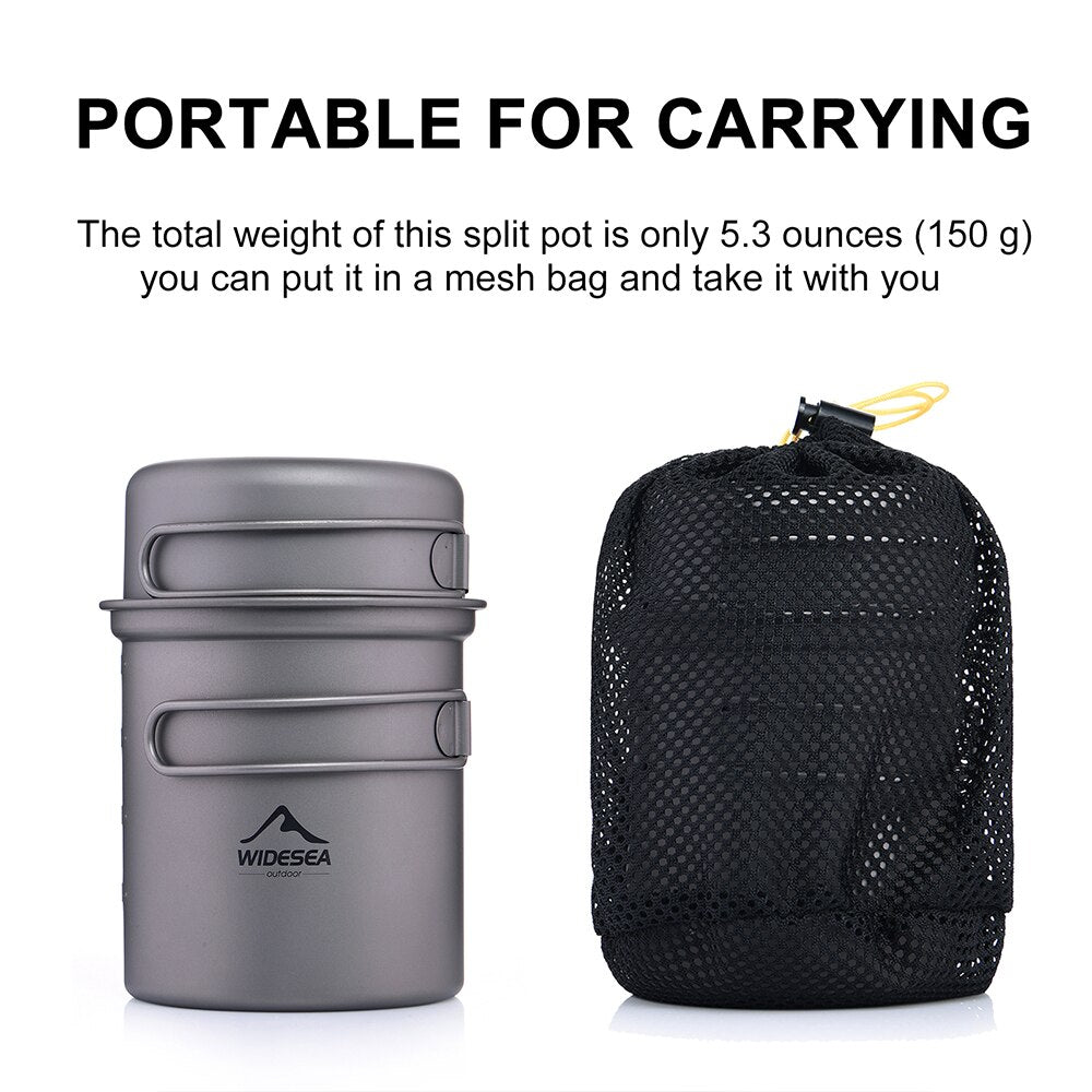 Widesea Titanium Cooking Pot Set