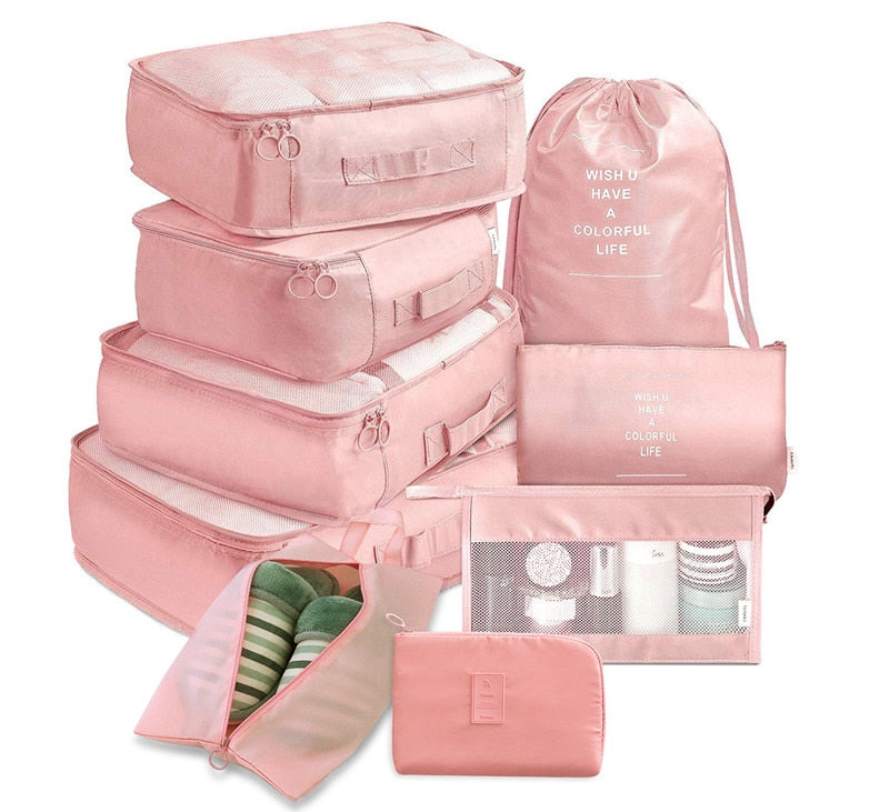 9-Piece Packing Cube Organizer