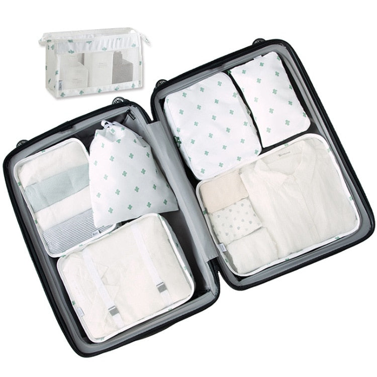 RUPUTIN 7-Piece Set Travel Organizer Cubes