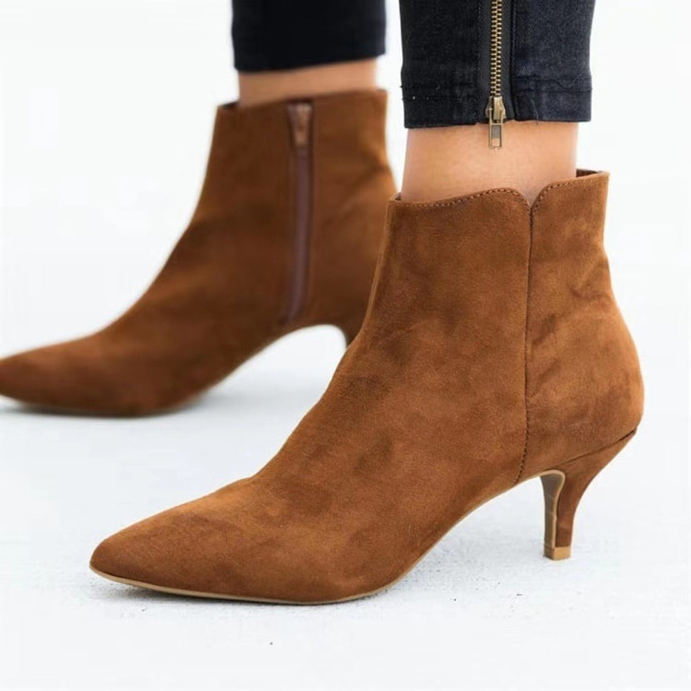 GAOKE Women's Suede Ankle Boots