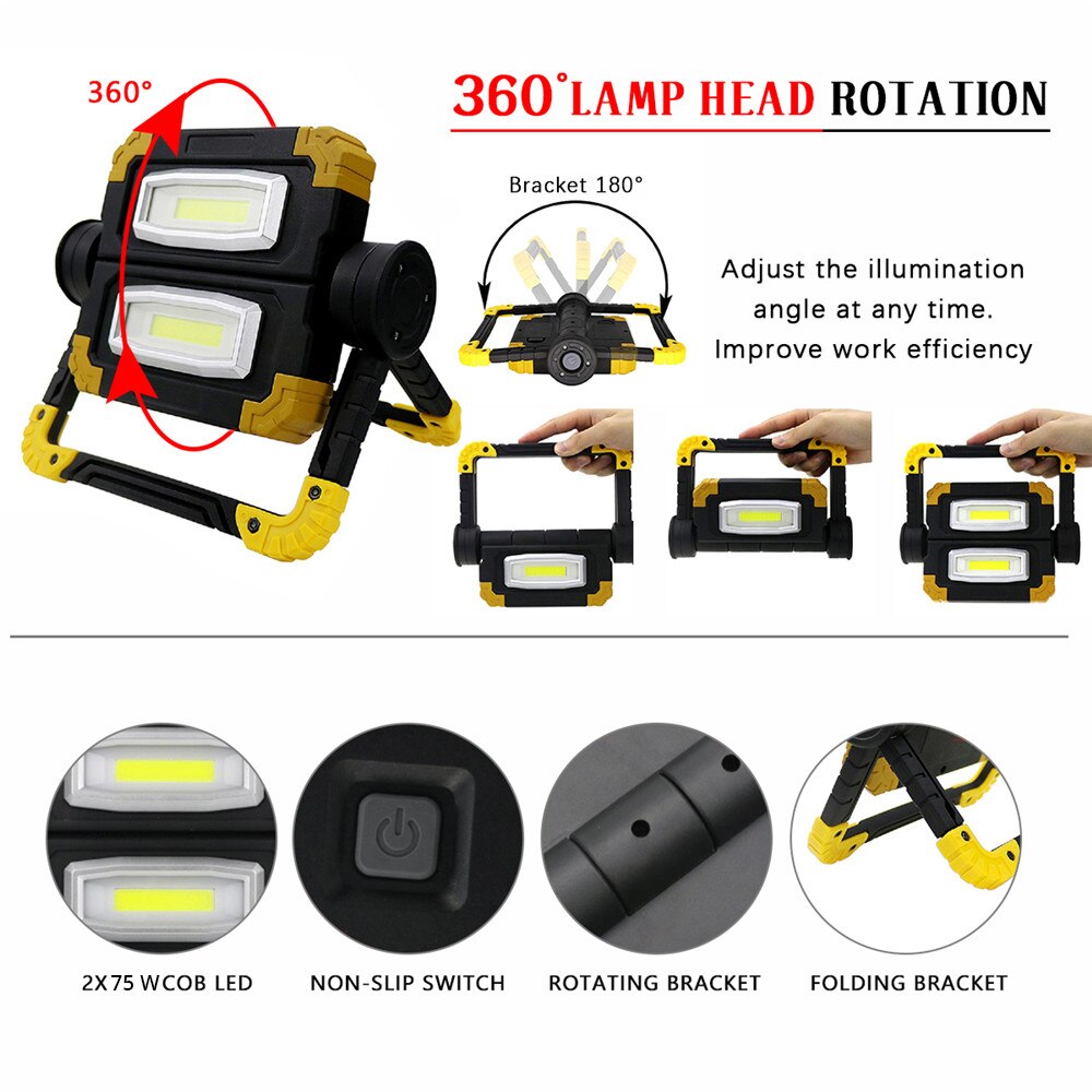 Pocketman 190W Waterproof LED Portable Work Light
