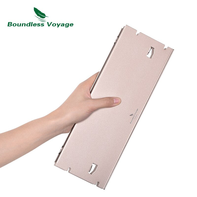 Boundless Voyage Camping Table Lightweight Hard-Topped Folding Table Aluminium Alloy Mini Table with Carry Bag BVT01