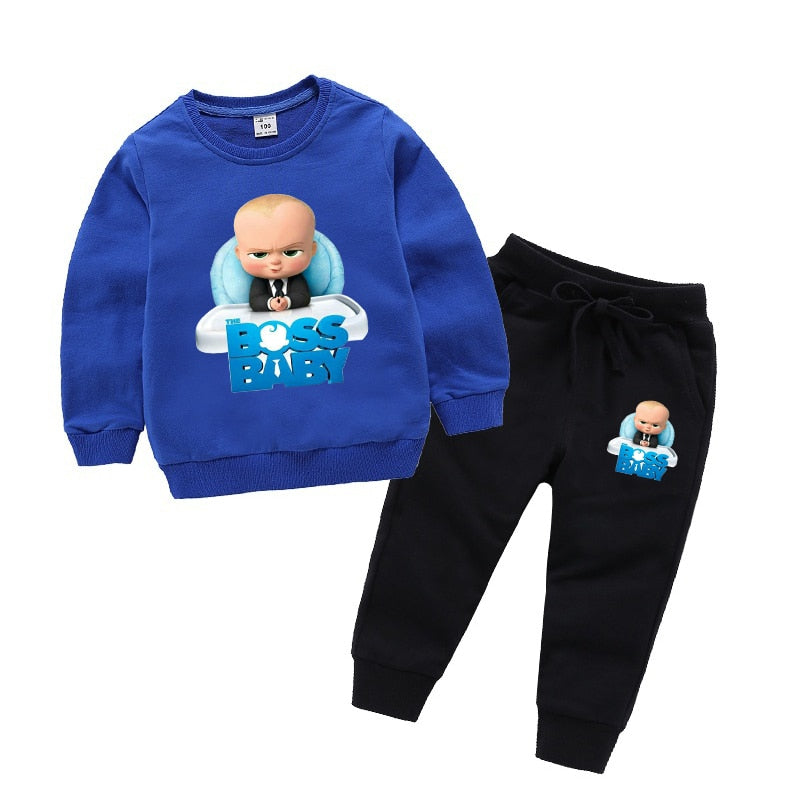 Girls Printed Sweatshirts Set