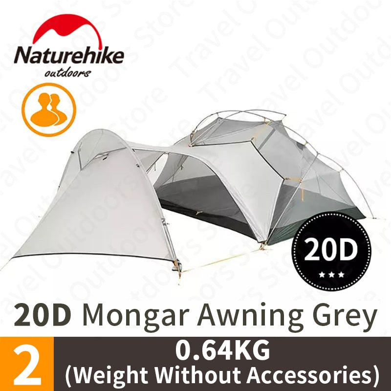 NatureHike Ultralight 20D Nylon Silicone Mongar Camping Tent