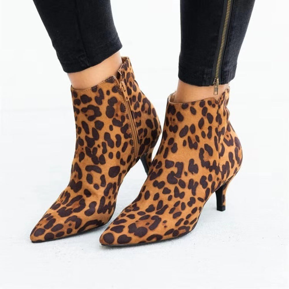GAOKE Women's Suede Ankle Boots