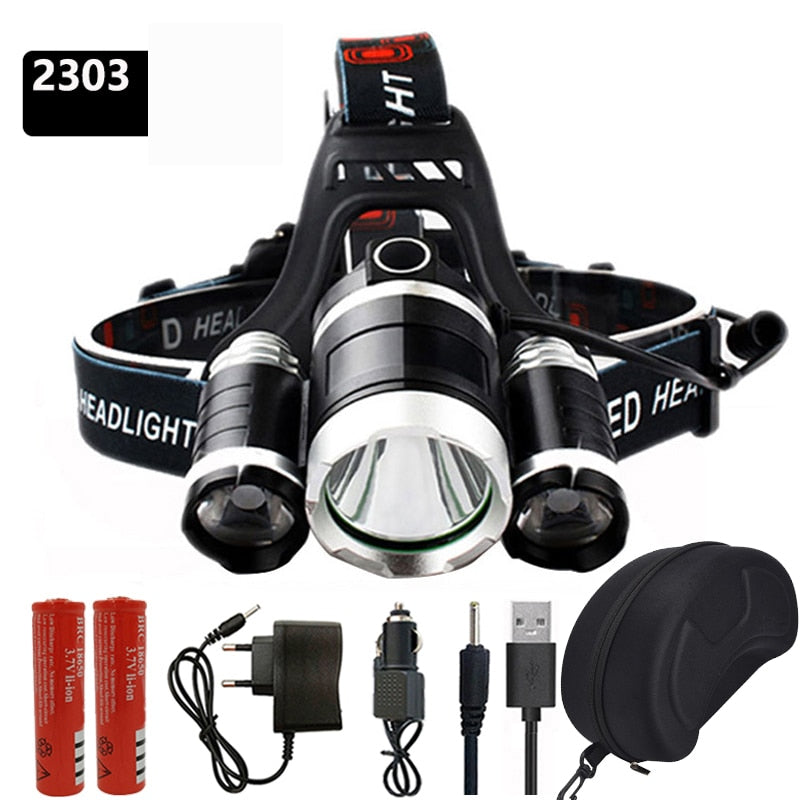 Zoomable 13000LM LED T6 Headlamp