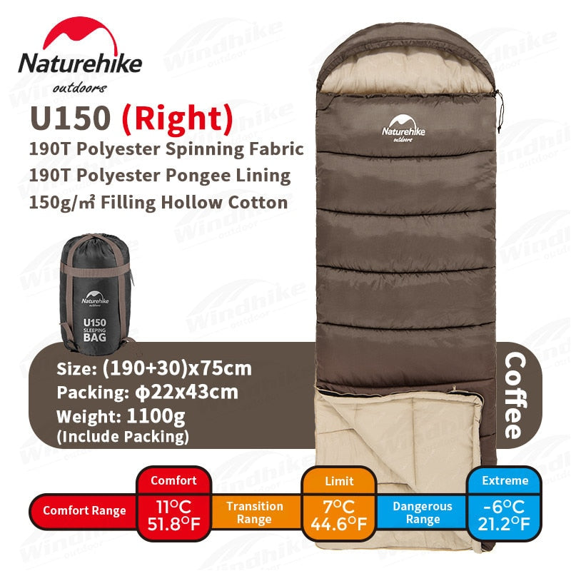 Naturehike Ultralight Spliced Cotton Envelope Sleeping Bag