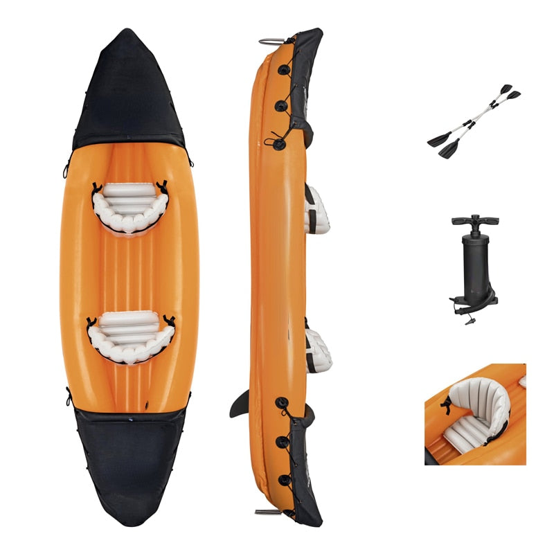 Double & Single Kayak Inflatable Canoe Boat