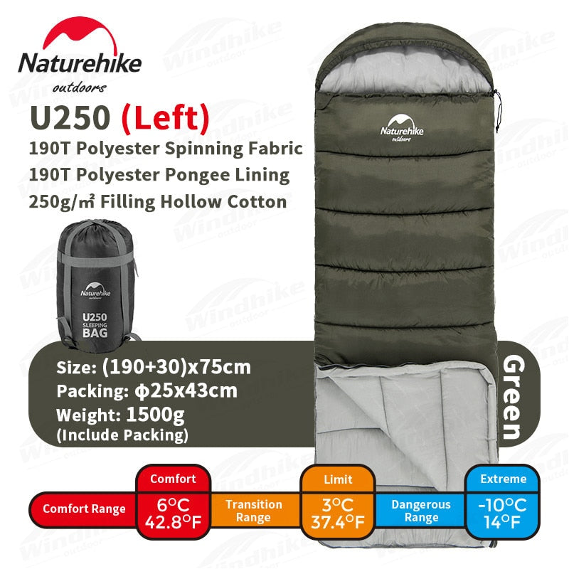 Naturehike Ultralight Spliced Cotton Envelope Sleeping Bag