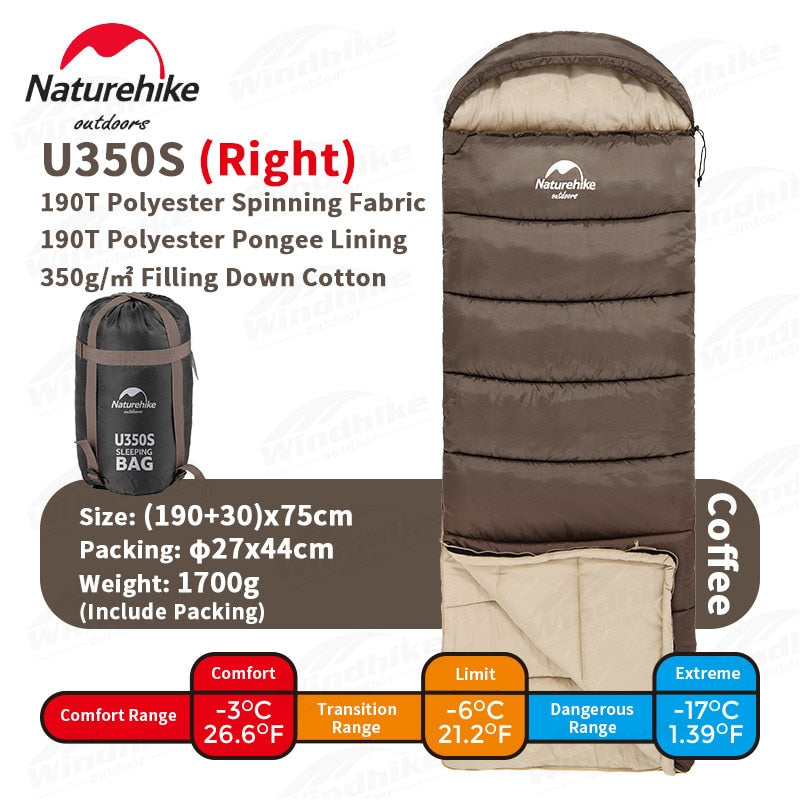 Naturehike Ultralight Spliced Cotton Envelope Sleeping Bag