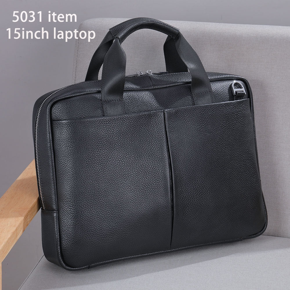 WESTAL Genuine Leather Messenger Bag