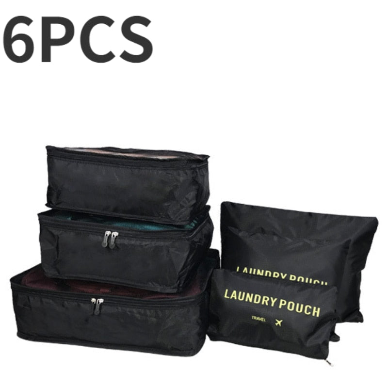 6/7 Pieces Set Waterproof Travel Organizer