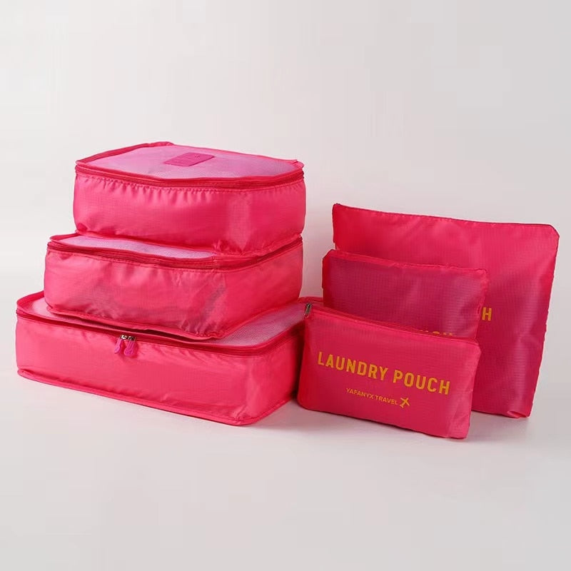 6-Piece Travel Bag Organizer
