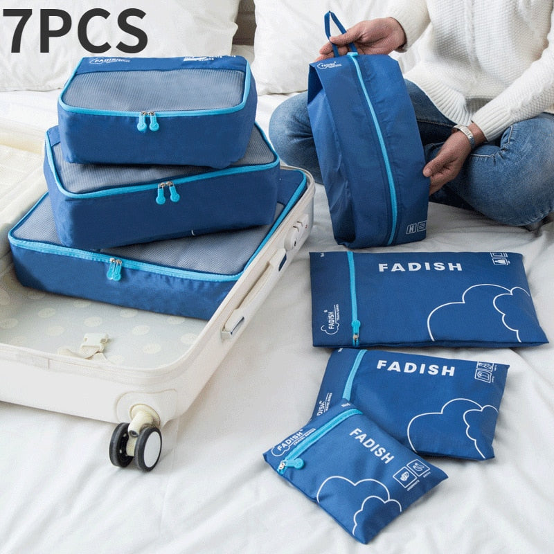 6/7 Pieces Set Waterproof Travel Organizer