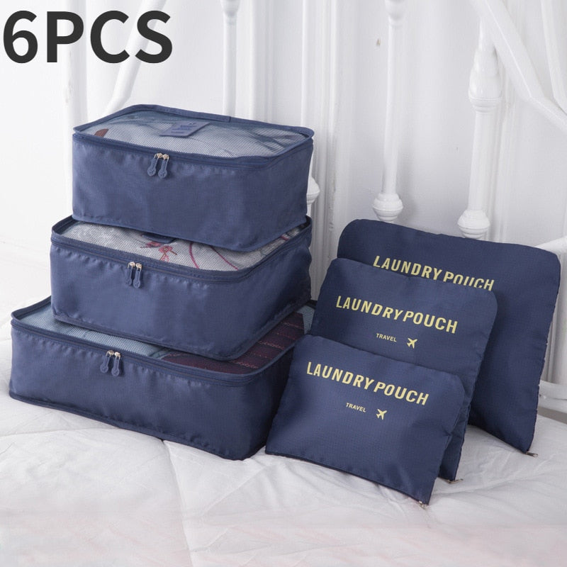 6/7 Pieces Set Waterproof Travel Organizer