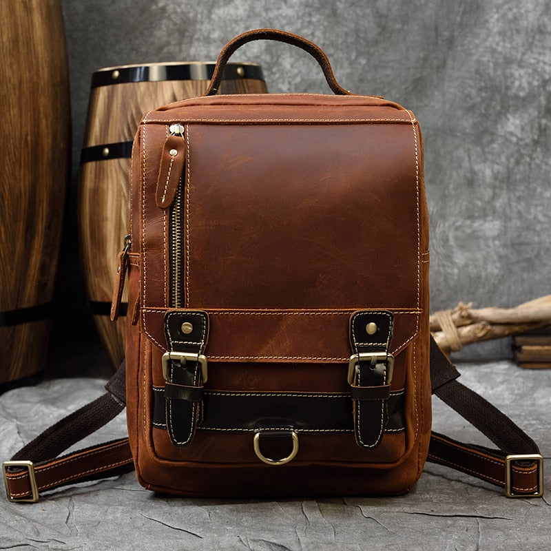 MAHEU Genuine Leather Single Shoulder Bag