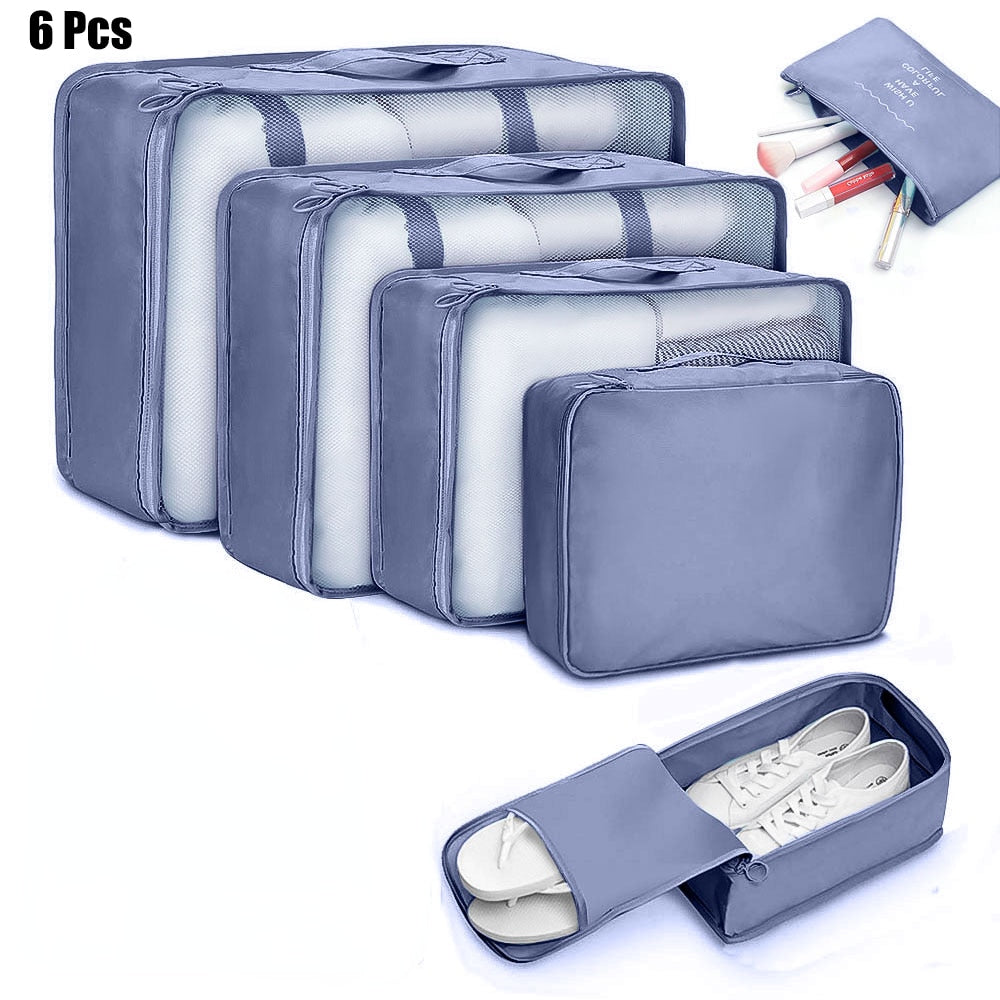 6-Piece Travel Bag Organizer