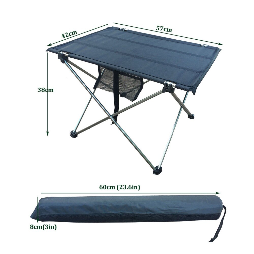 Outdoor Camping Folding Table with Aluminium Alloy Table Waterproof Ultra-light Durable Folding Table Desk for Picnic& Camping