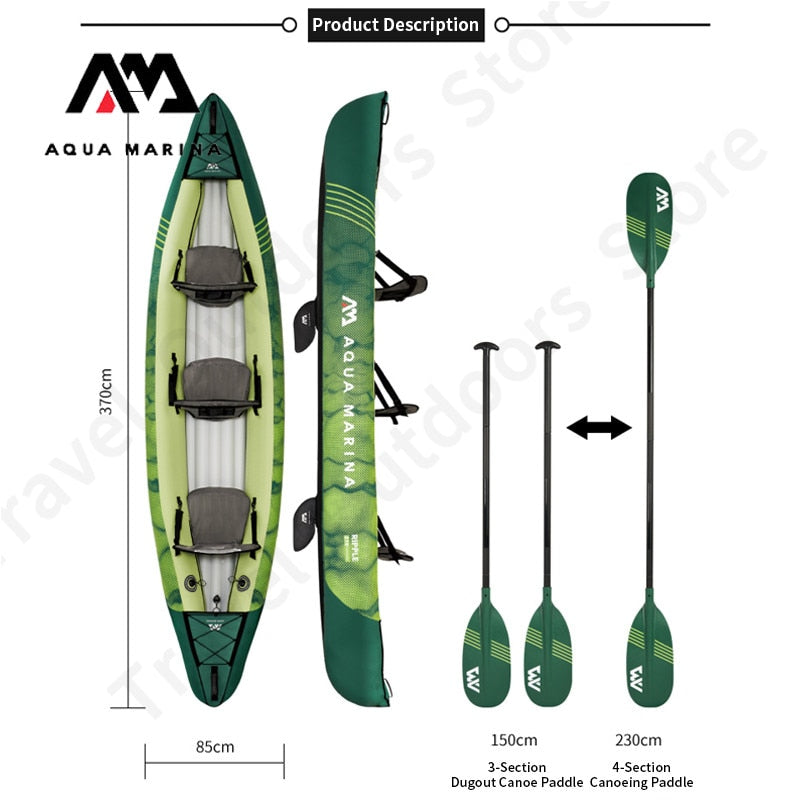 AQUA MARINA RIPPLE 3 Persons Kayak Inflatable Boat