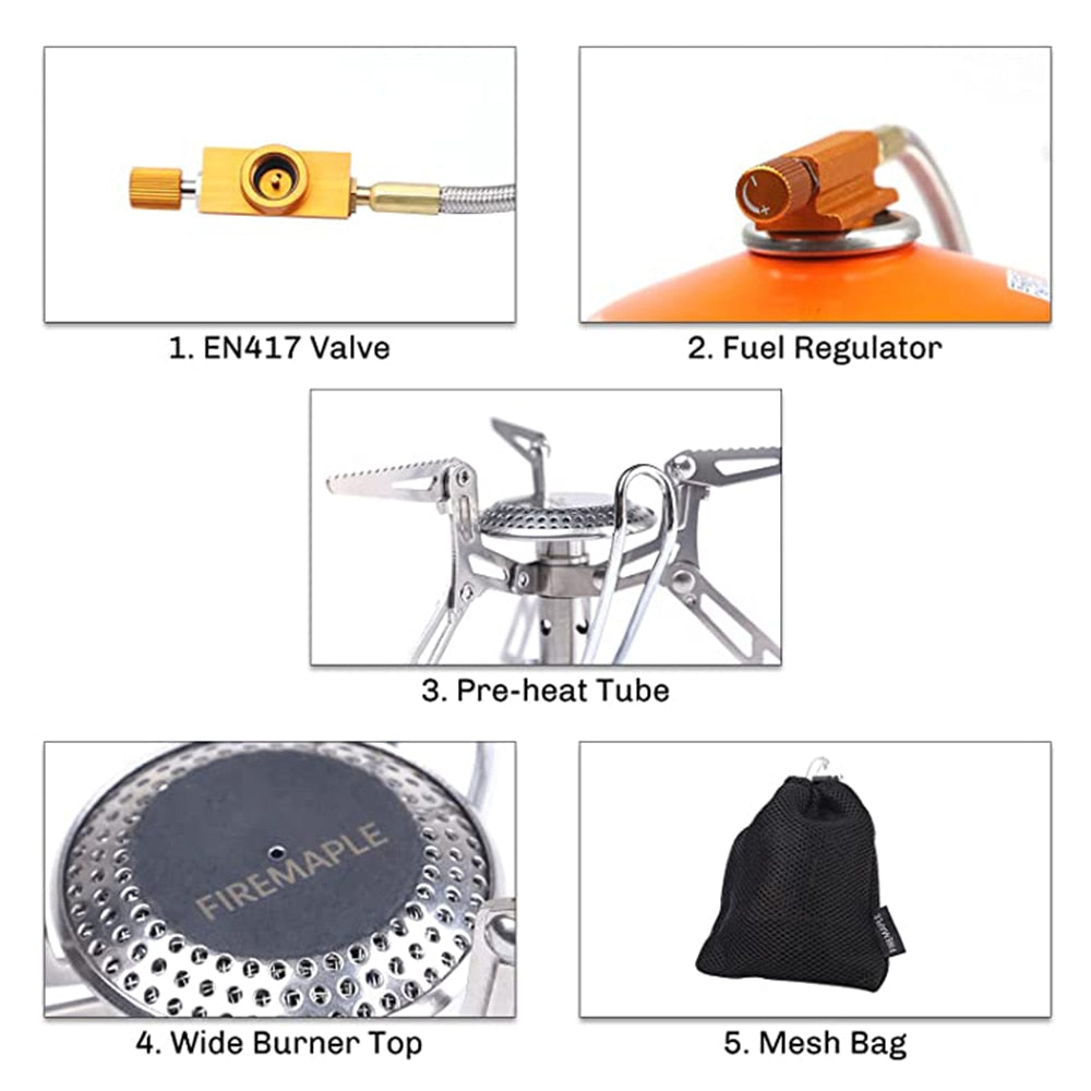 Fire Maple Ultralight Portable Stainless Steel Gas Furnace