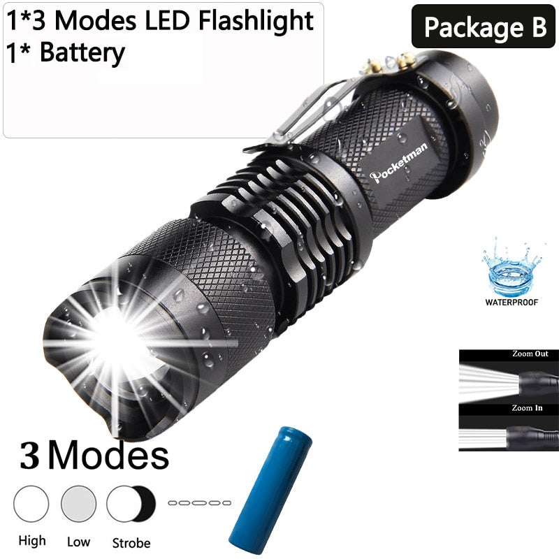 Pocketman Mini High Power L2 LED Flashlight