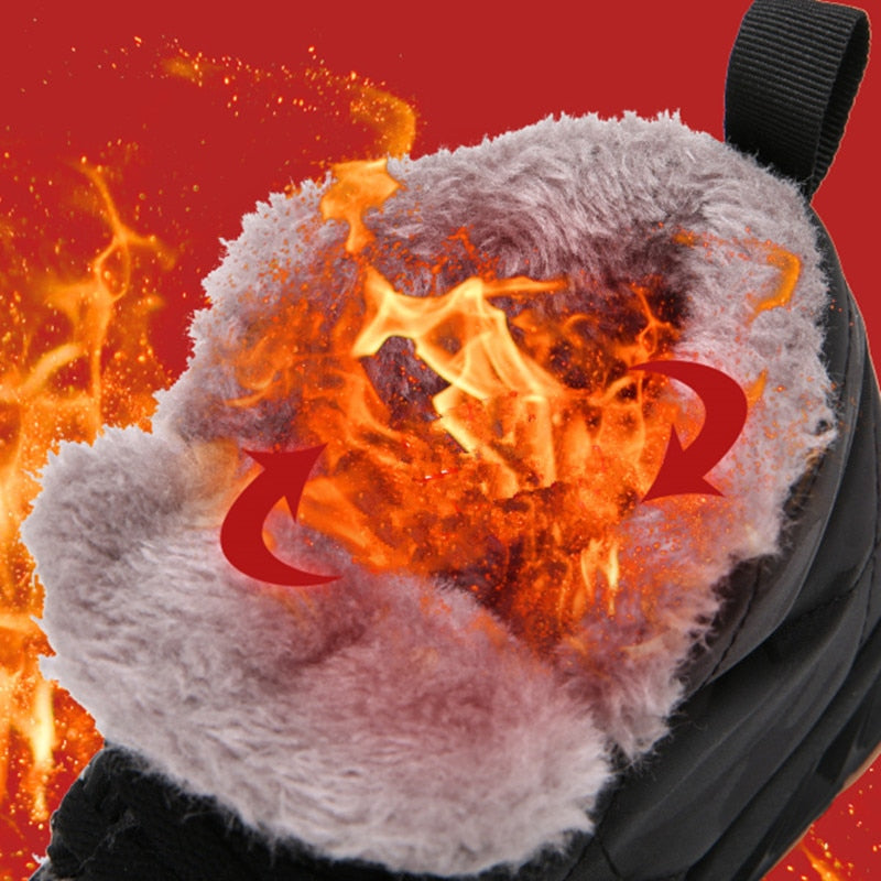 Children's Plus Velvet Waterproof Hiking Shoe