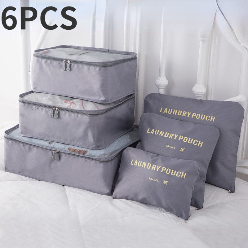 6/7 Pieces Set Waterproof Travel Organizer
