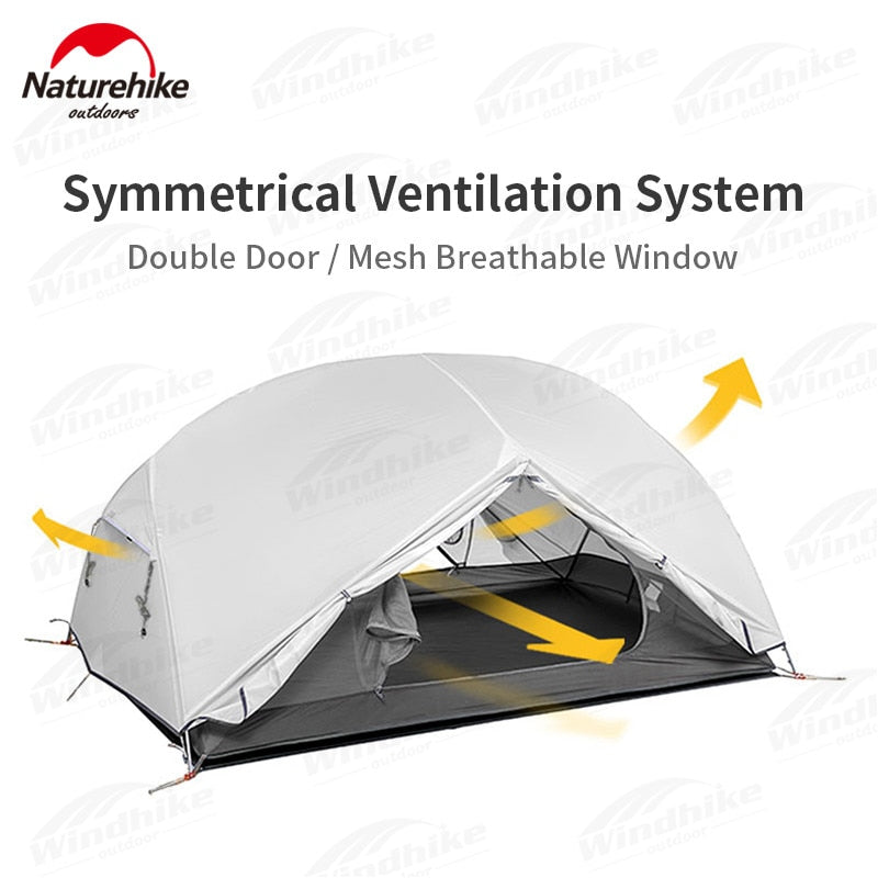 NatureHike Ultralight 20D Nylon Silicone Mongar Camping Tent