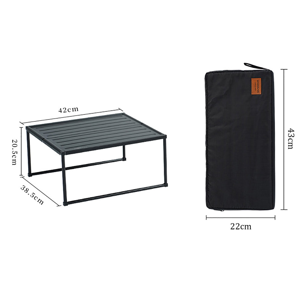 Portable Folding Picnic Table Lightweight Aluminum Alloy Hiking Camping Table ith Carring Bag Beach Desk Outdoor Furniture