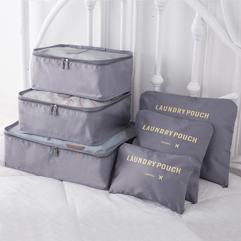 6-Piece Travel Bag Organizer