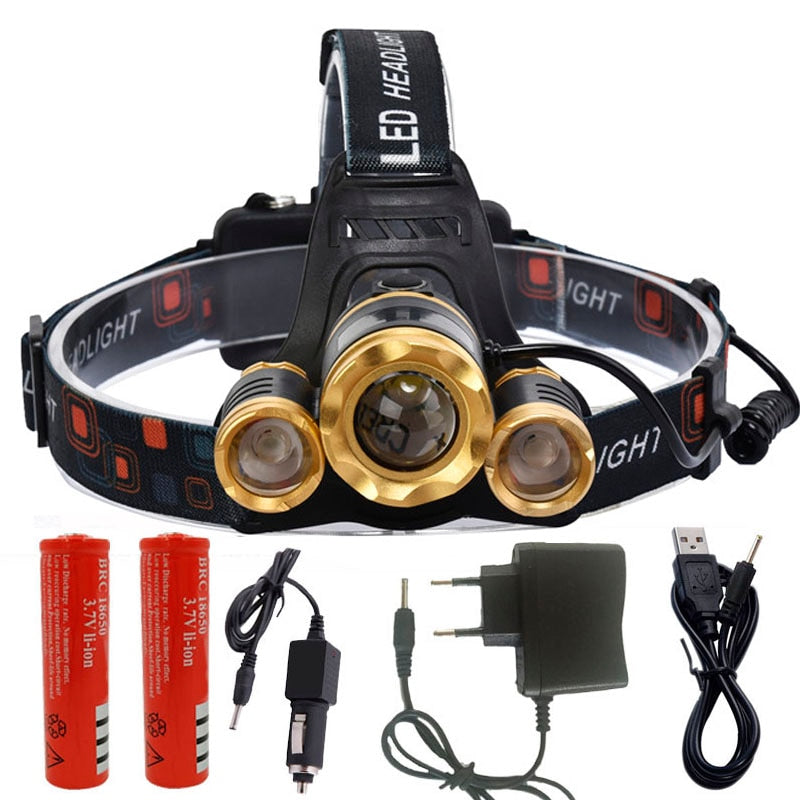 Zoomable 13000LM LED T6 Headlamp