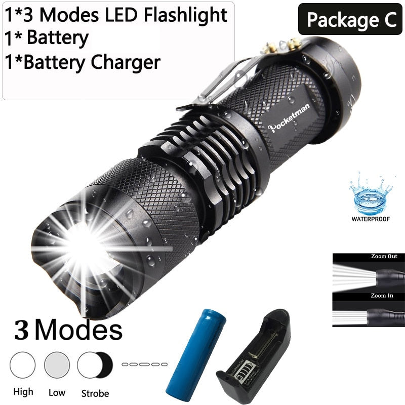 Pocketman Mini High Power L2 LED Flashlight
