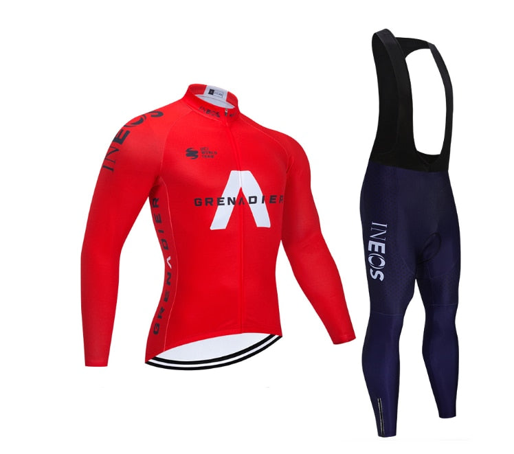 Long-Sleeved Cycling Jersey Suit