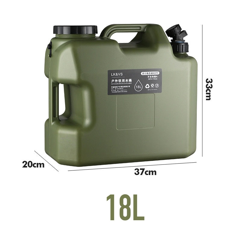 Outdoor Water Bucket with Faucet