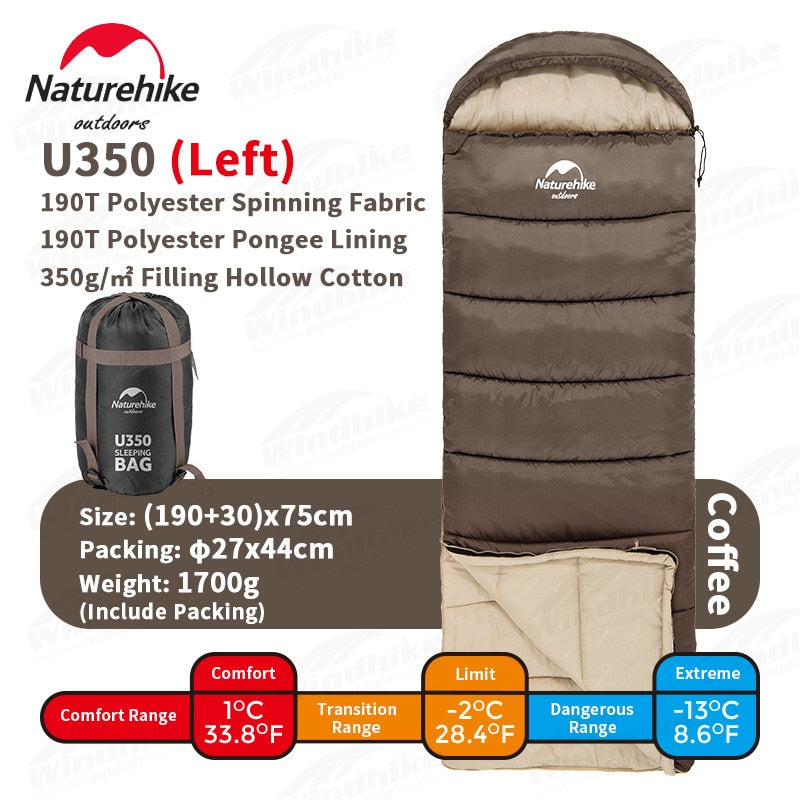 Naturehike Ultralight Spliced Cotton Envelope Sleeping Bag