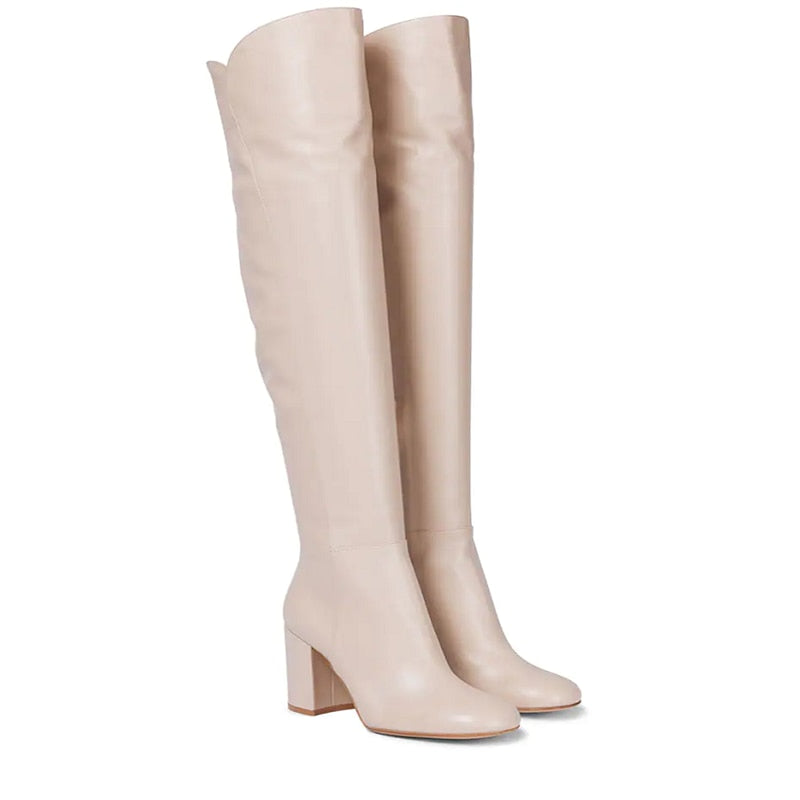Fashion Leather Knee Boots
