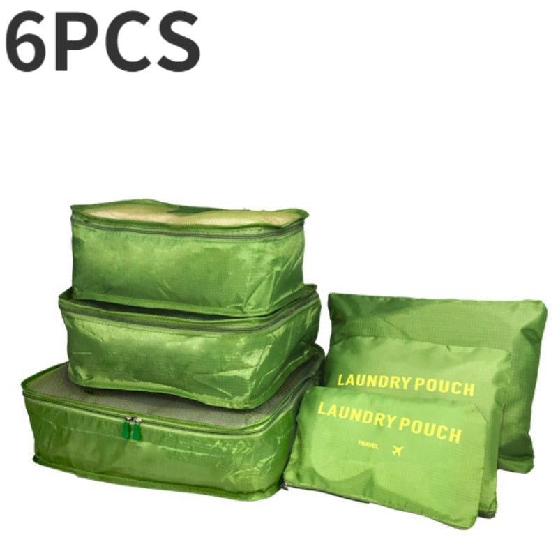 6/7 Pieces Set Waterproof Travel Organizer
