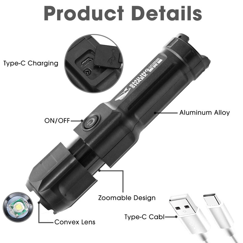 Outdoor Led Luminous Flashlight