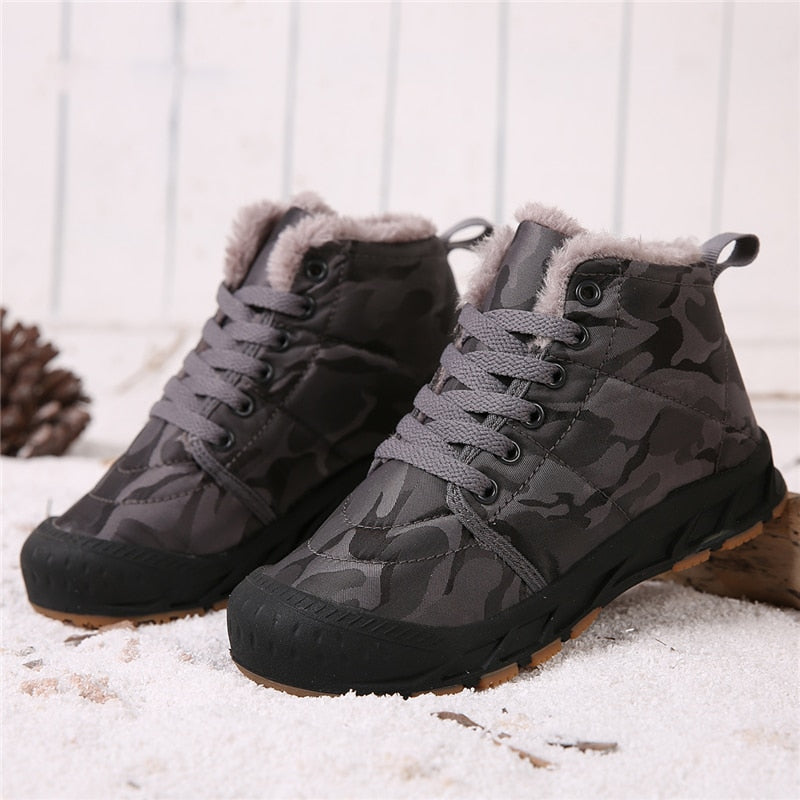 Children's Plus Velvet Waterproof Hiking Shoe