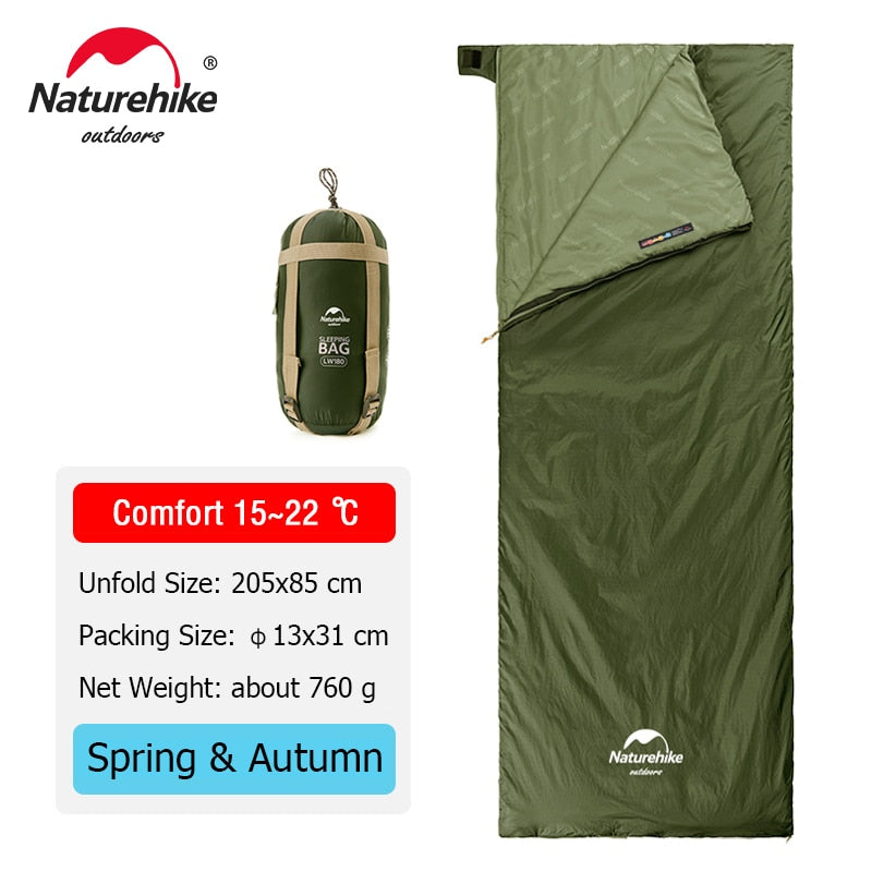 Naturehike Sleeping Bag LW180 Ultralight Cotton Sleeping Bag