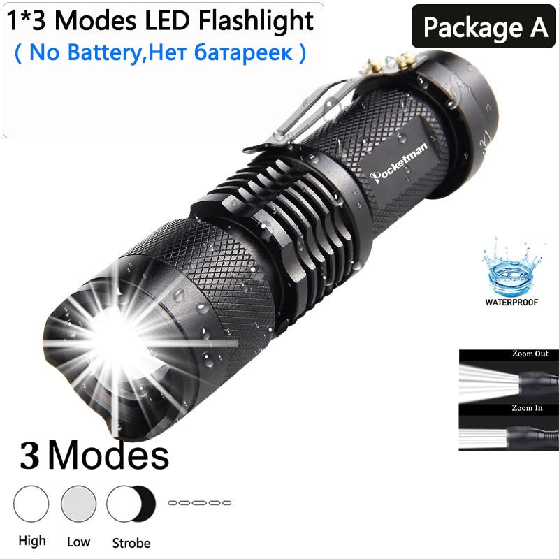Pocketman Mini High Power L2 LED Flashlight
