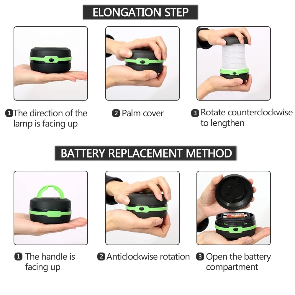 Pocketman Telescopic Foldable LED Camping Lantern