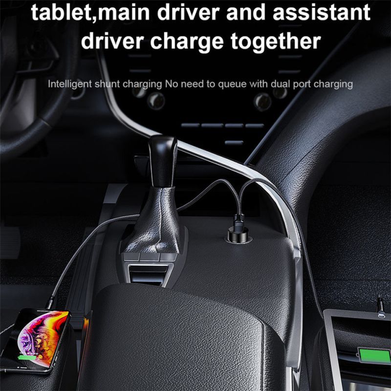 4.8A 5V 2 Ports Fast Car Charger Adapter